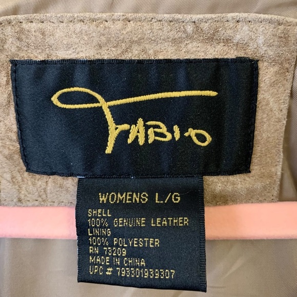 Fabio | Large | Women's Vintage Tan Leather Jacket - Picture 6 of 6